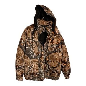 Outfitters Ridge Fusion 3-D Insulated Hooded Hunting Jacket Size 2XL Camo NWOT